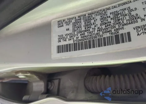 2003 Toyota Tacoma Prerunner V6 from USA, damaged, VIN 5TEGN92N33Z256733